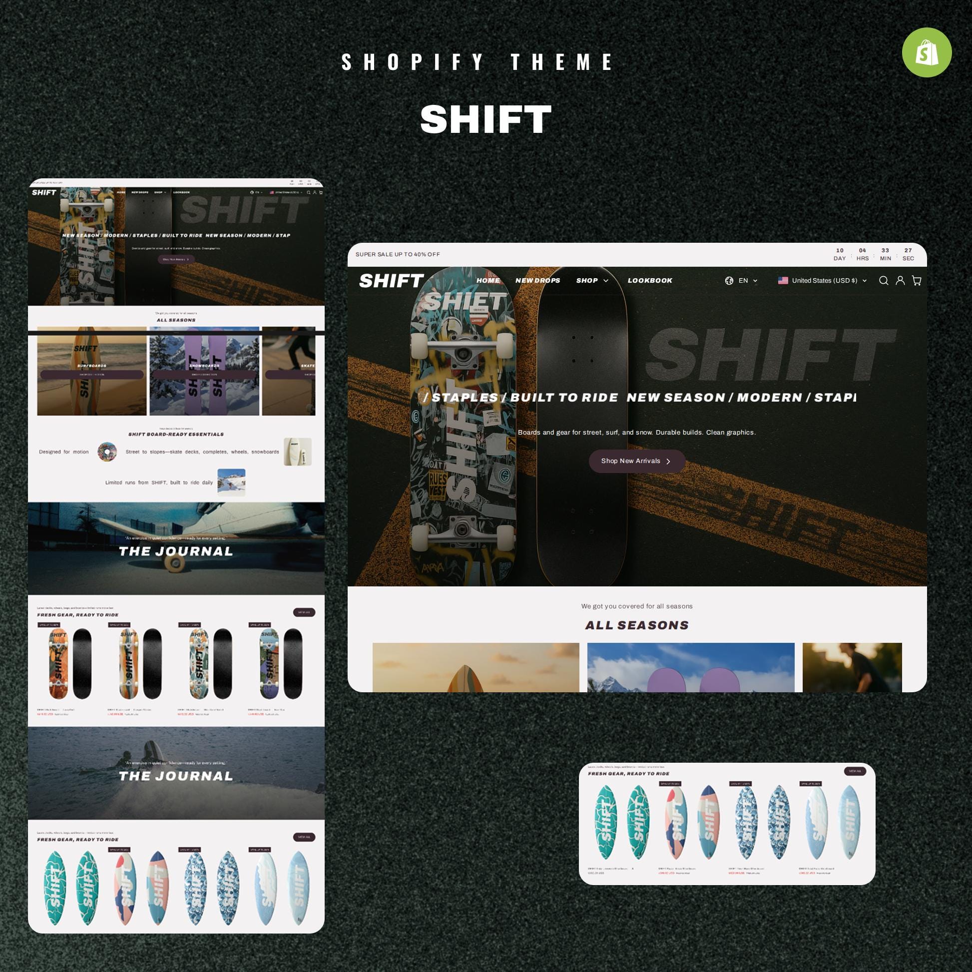 SHIFT Shopify Theme | Shopify 2.0 Theme Template | Fashion Shopify Theme | Shopify Clothing | Website Design Template | Shopify | Scout
