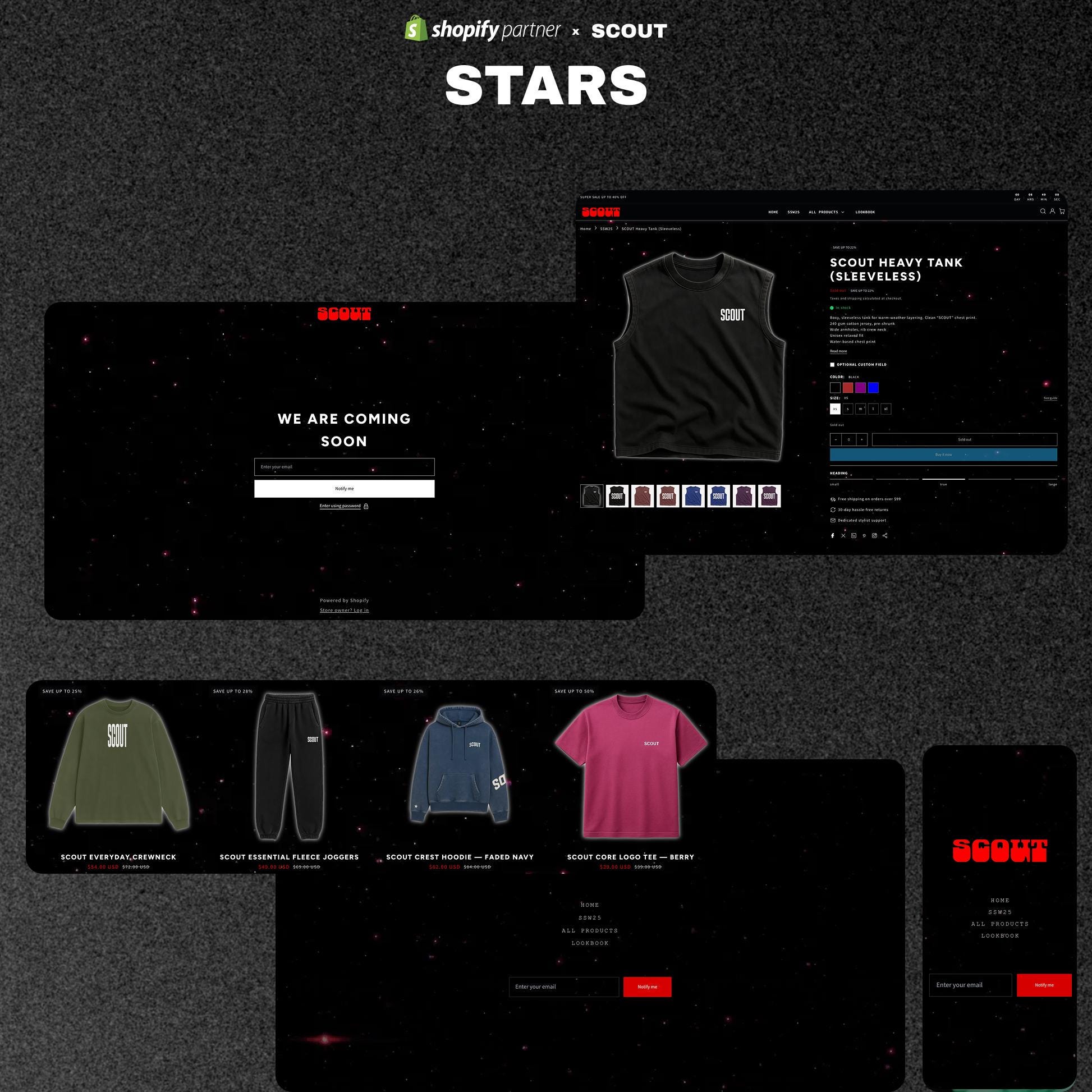 STARS Shopify Theme | Shopify 2.0 Theme Template | Fashion Shopify Theme | Shopify Clothing | Website Design Template | Shopify